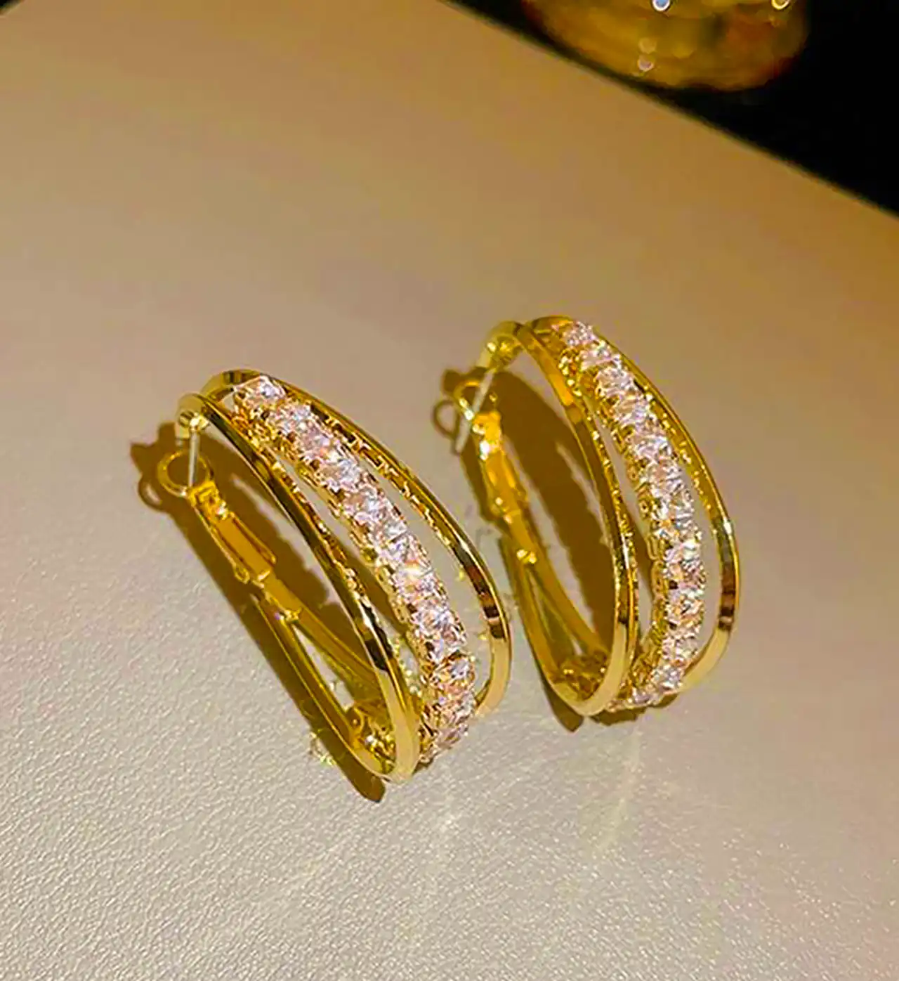 گوشواره نگین سوارسکی