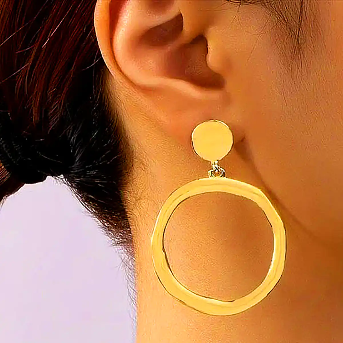 گوشواره حلقه ای مدرن