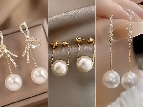 گوشواره مرواریدی + مدلهای متفاوت گوشواره مرواریدی با ظرافت خاص زنانه