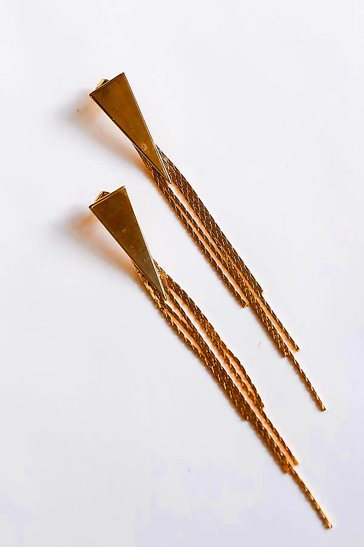 گوشواره شرابه ای طلا