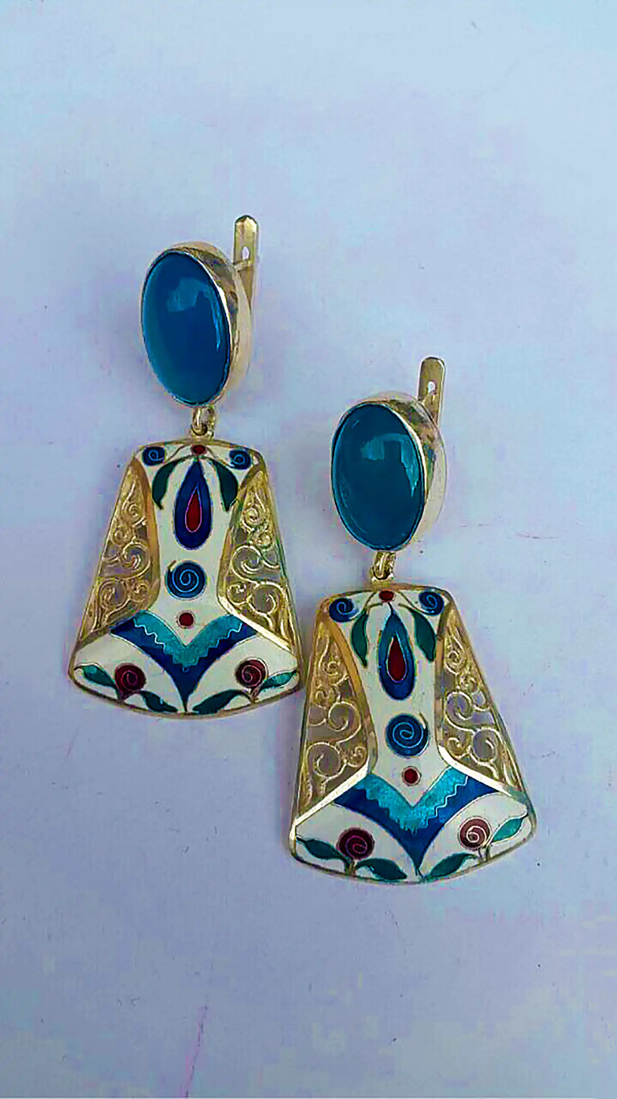 گوشواره سنتی فیروزه