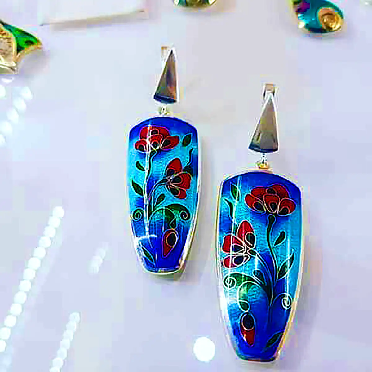 گوشواره سنتی فیروزه