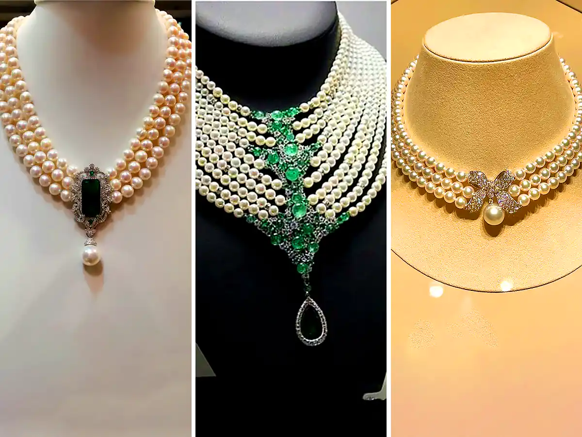 گردنبند رشته‌ای مرواریدی
