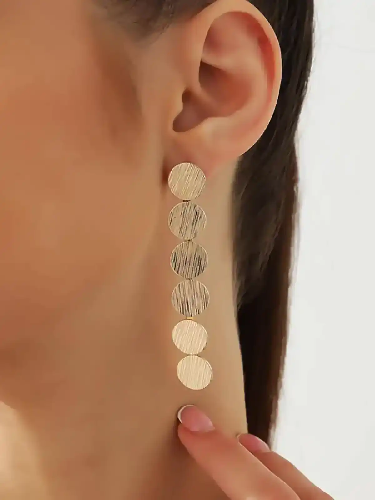گوشواره آویز طلا مدرن