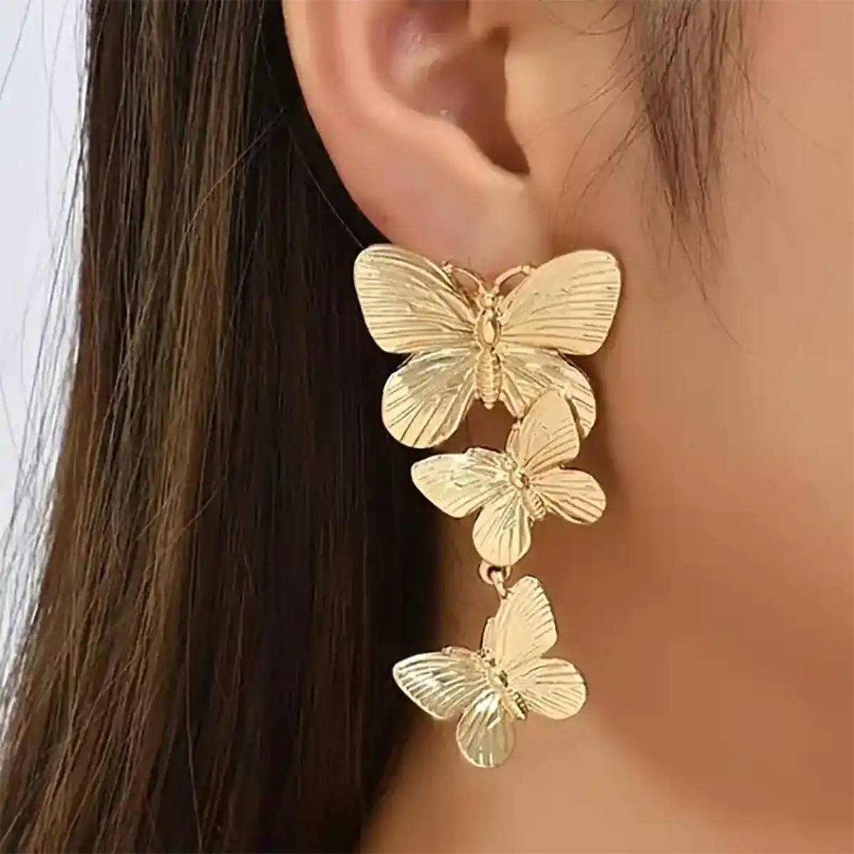 گوشواره آویز طلا مدرن