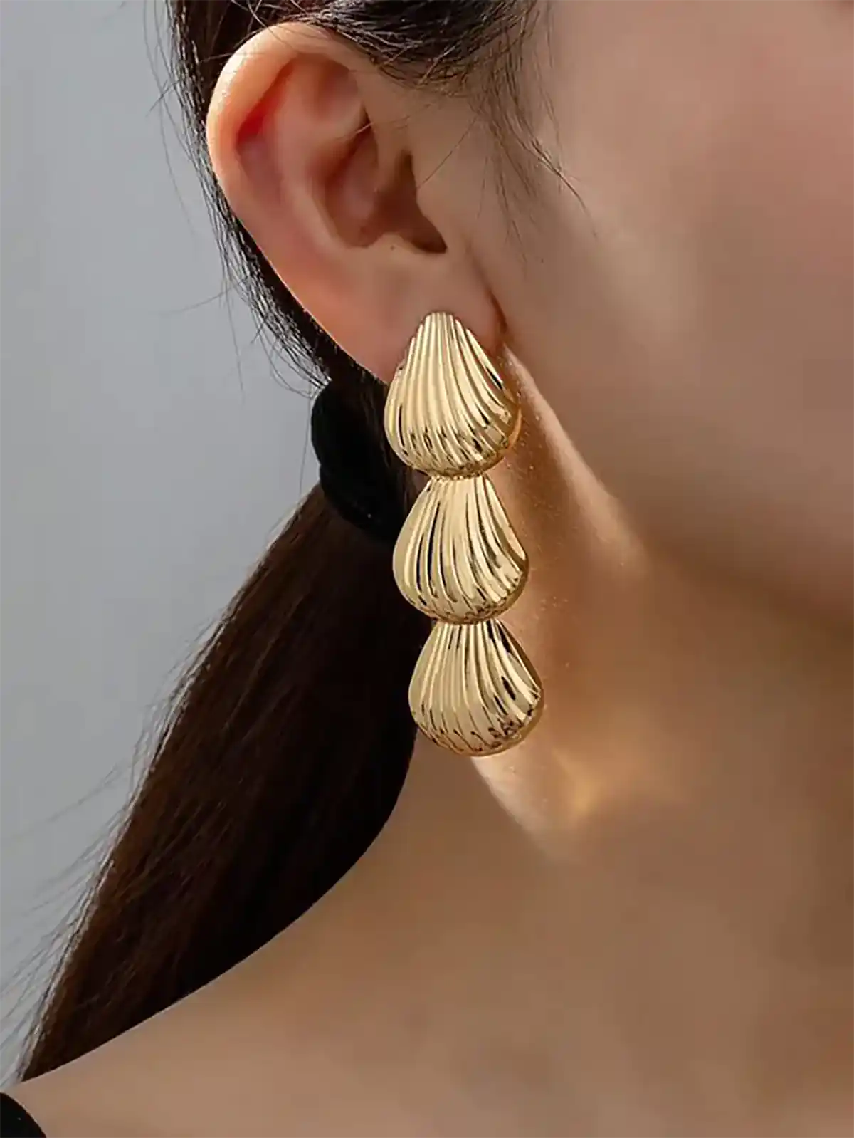 گوشواره آویز طلا مدرن