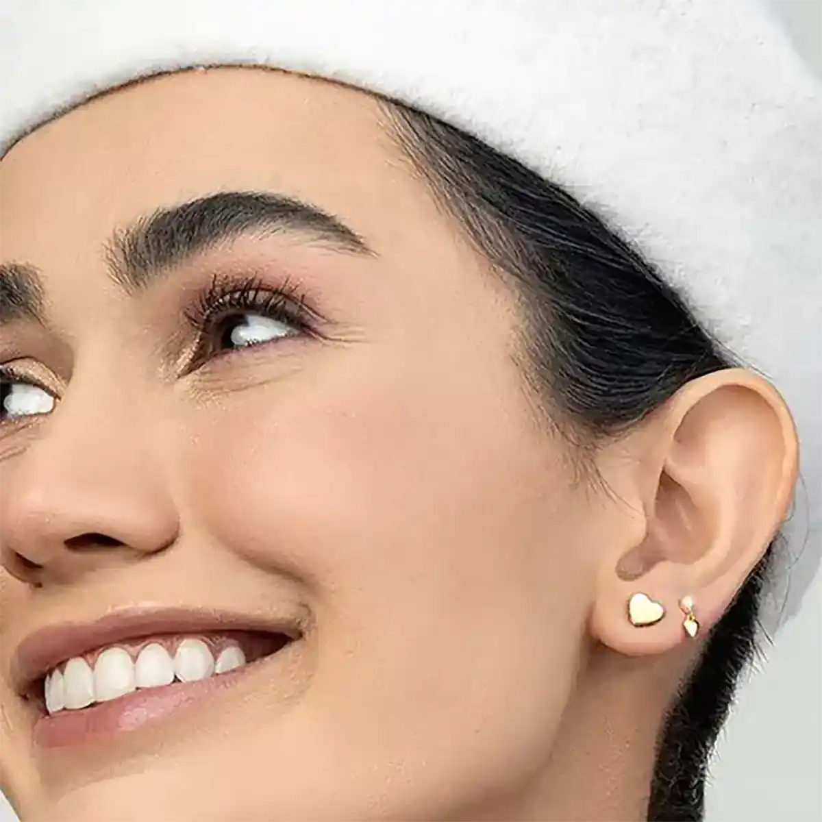گوشواره قلبی طلا مدرن