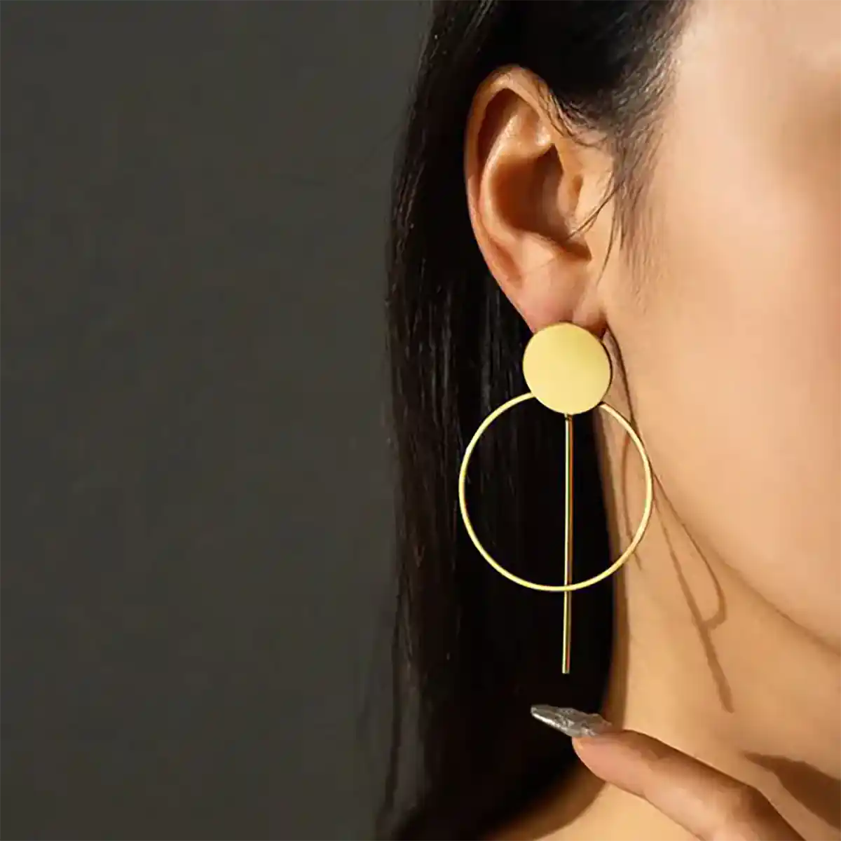 گوشواره حلقه ای مدرن شیک