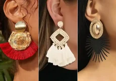 گوشواره طلا سبک بوهو شیک