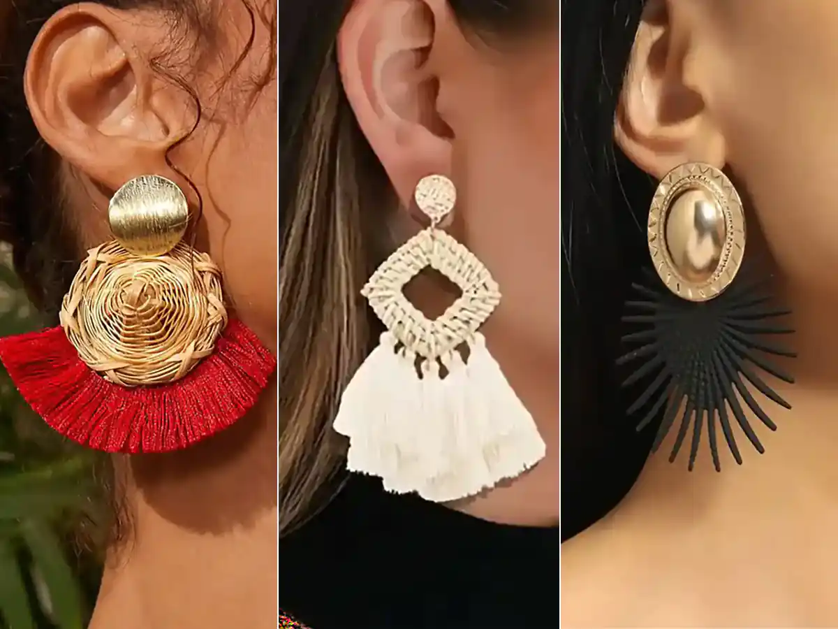 گوشواره طلا سبک بوهو شیک