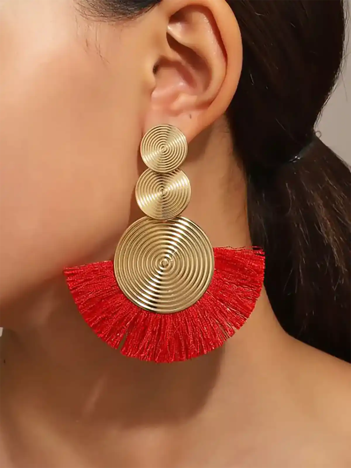 گوشواره طلا سبک بوهو شیک