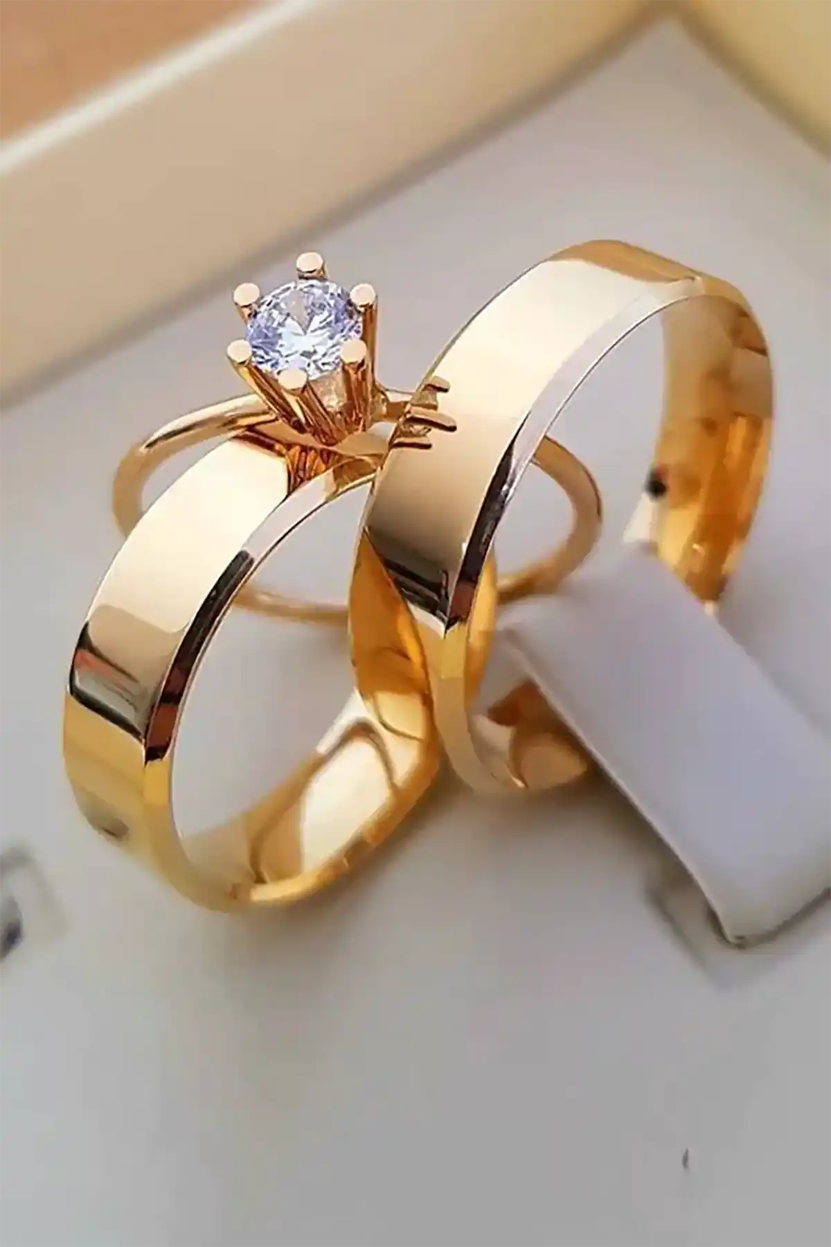 حلقه طلا ازدواج لوکس