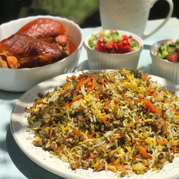 طرز تهیه هویج پلو کازرونی , دستور پخت هویج پلو کازرونی