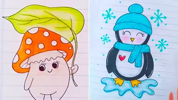 ایده نقاشی کودکانه + ایده نقاشی کودکانه برای تقویت بیشتر خلاقیت کودکان