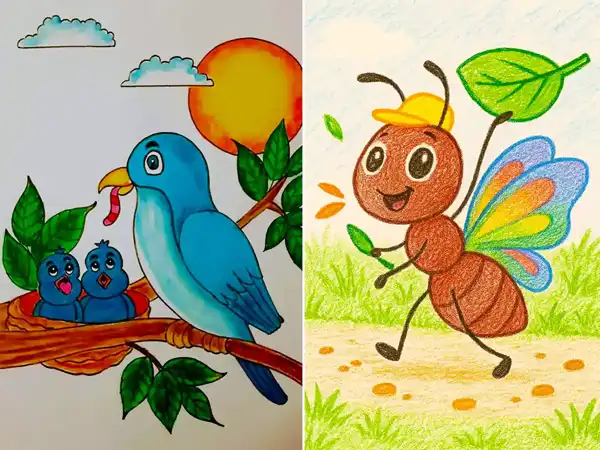 ایده نقاشی کودکانه + ایده نقاشی کودکانه برای تقویت بیشتر خلاقیت کودکان