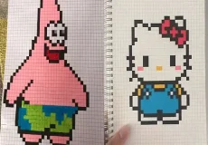 ایده نقاشی پیکسلی + ایده خفن و خلاقانه نقاشی پیکسلی ترند