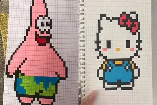 ایده نقاشی پیکسلی + ایده خفن و خلاقانه نقاشی پیکسلی ترند