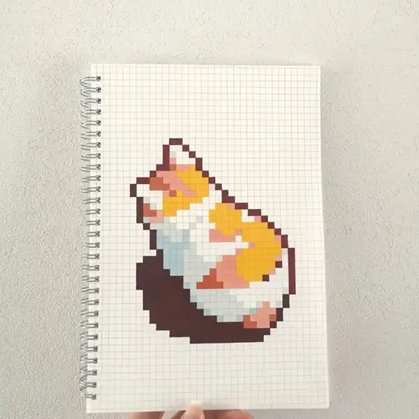 ایده نقاشی پیکسلی + ایده خفن و خلاقانه نقاشی پیکسلی ترند