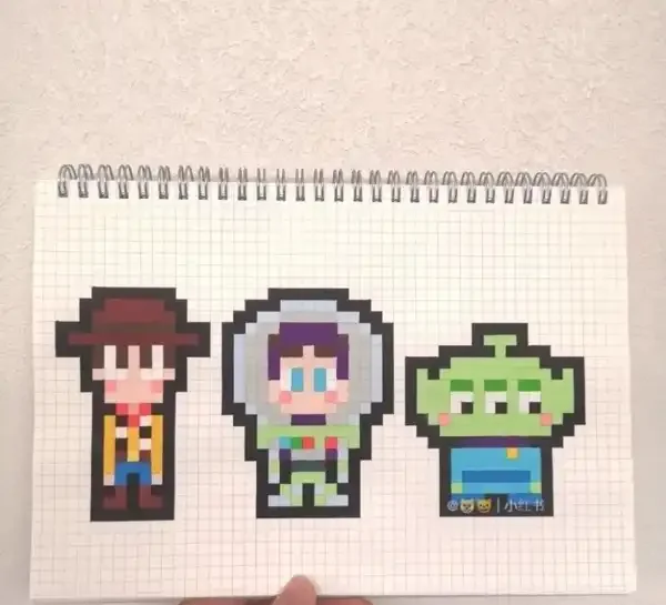 ایده نقاشی پیکسلی + ایده خفن و خلاقانه نقاشی پیکسلی ترند