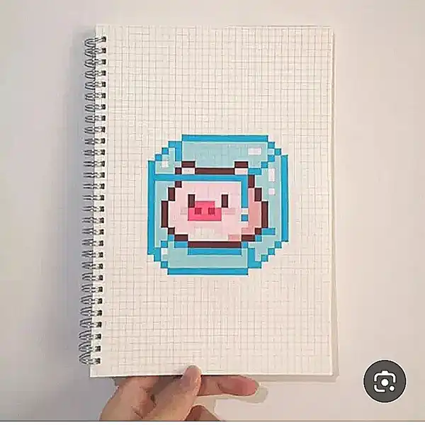 ایده نقاشی پیکسلی + ایده خفن و خلاقانه نقاشی پیکسلی ترند