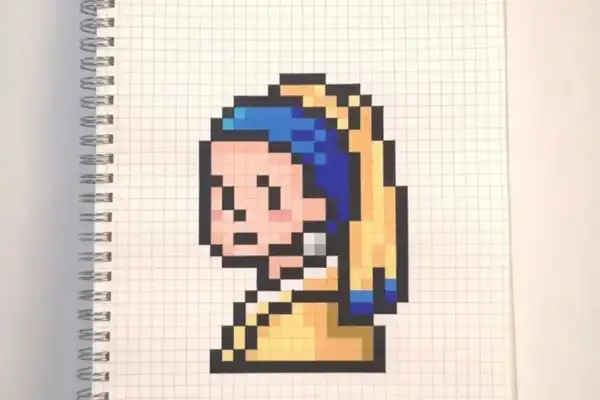 ایده نقاشی پیکسلی + ایده خفن و خلاقانه نقاشی پیکسلی ترند