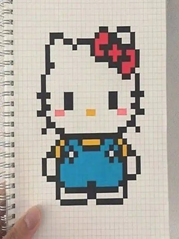 ایده نقاشی پیکسلی + ایده خفن و خلاقانه نقاشی پیکسلی ترند