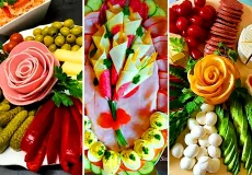 ایده تزئین بشقاب سرد