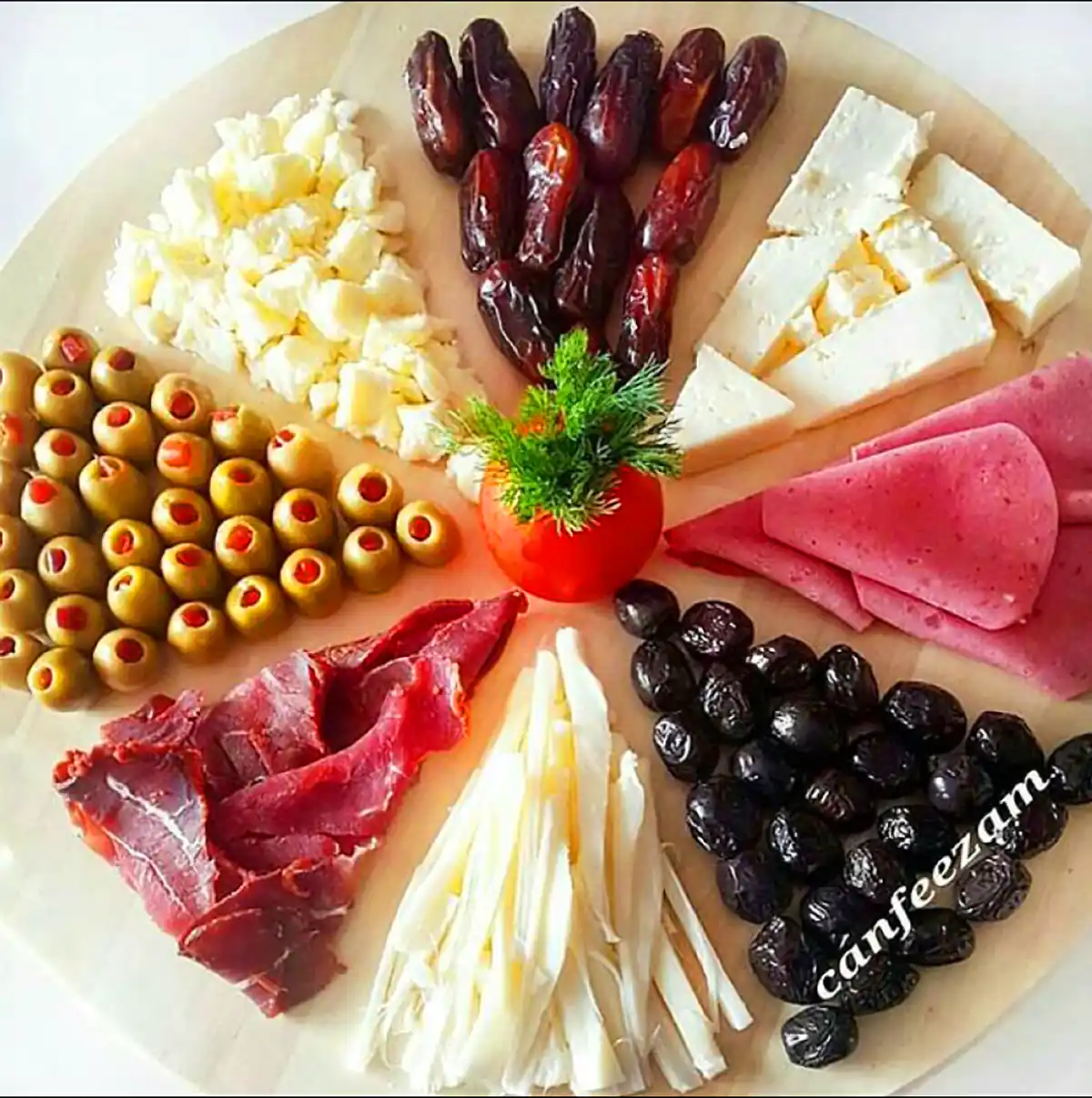 ایده تزئین بشقاب سرد 