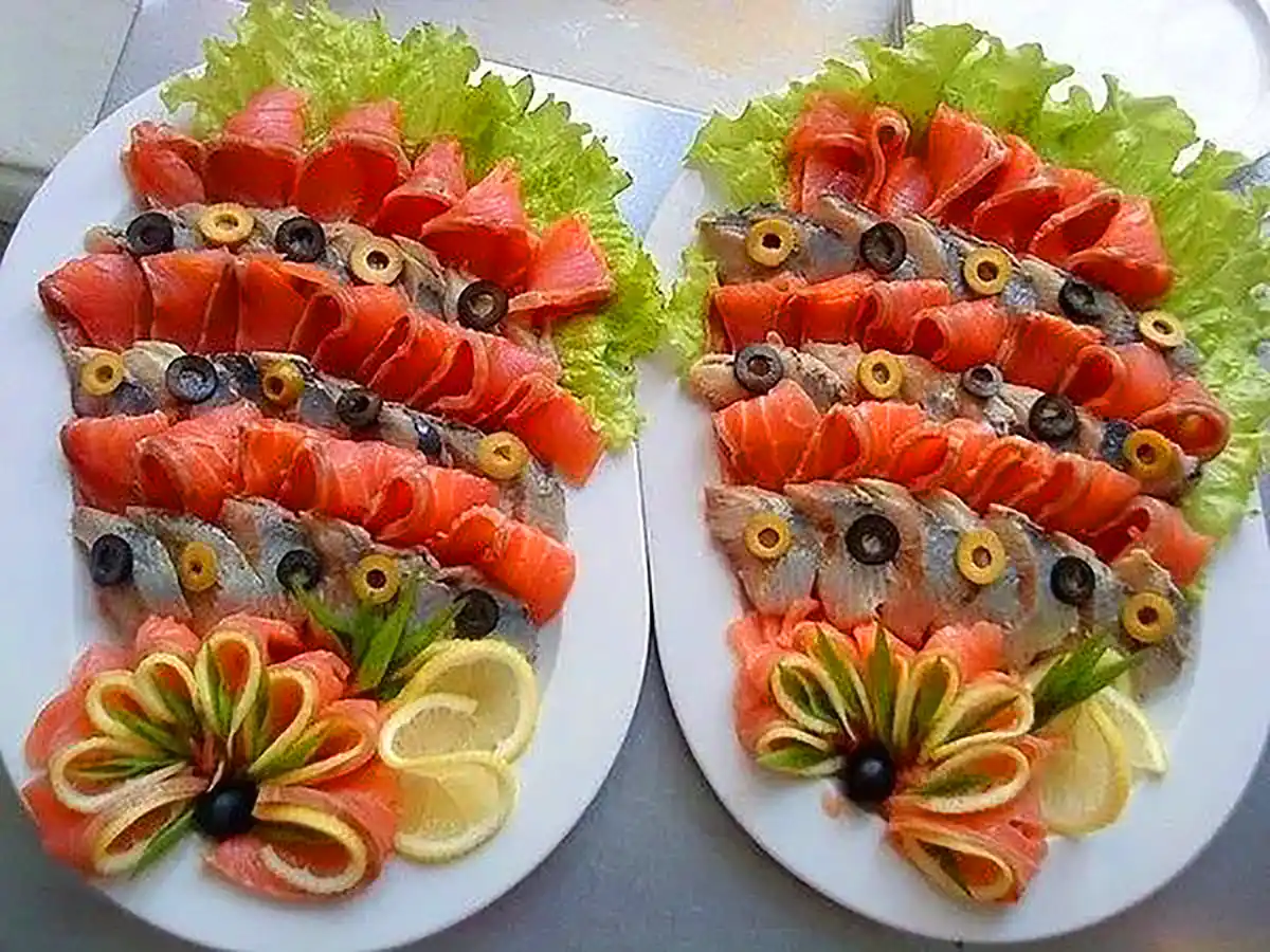 ایده تزئین بشقاب سرد 