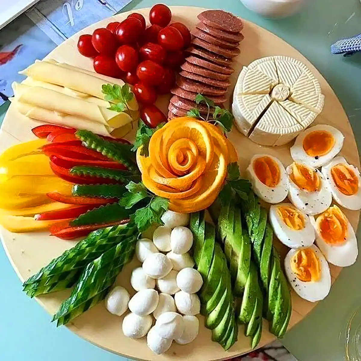 ایده تزئین بشقاب سرد 