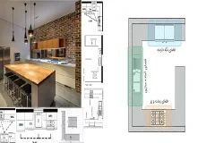 جانمایی لوازم آشپزخانه + جانمایی لوازم آشپزخانه بعنوان قلب تپنده خانه