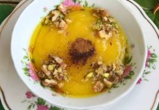 طرز تهیه کاچی زعفرانی با نبات