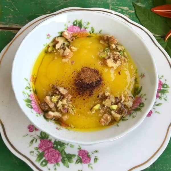 طرز تهیه کاچی زعفرانی با نبات