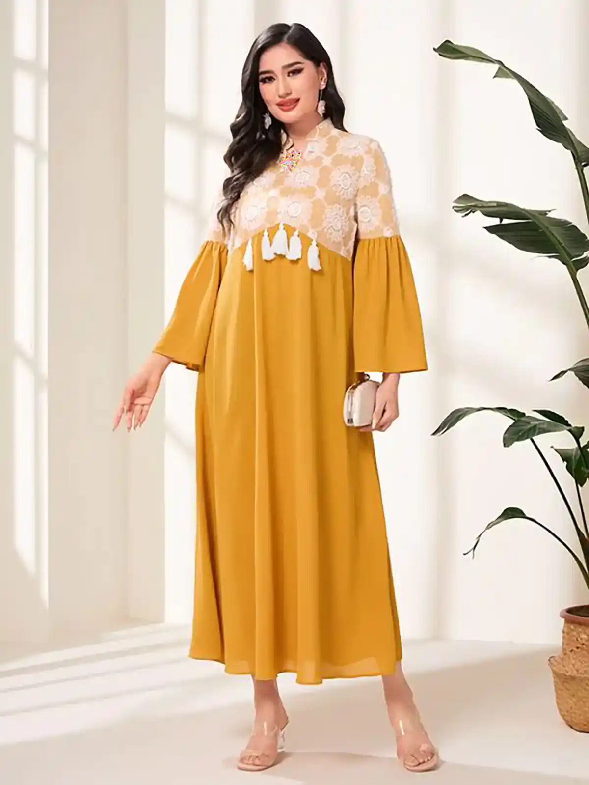 کفتان خردلی شیک زنانه