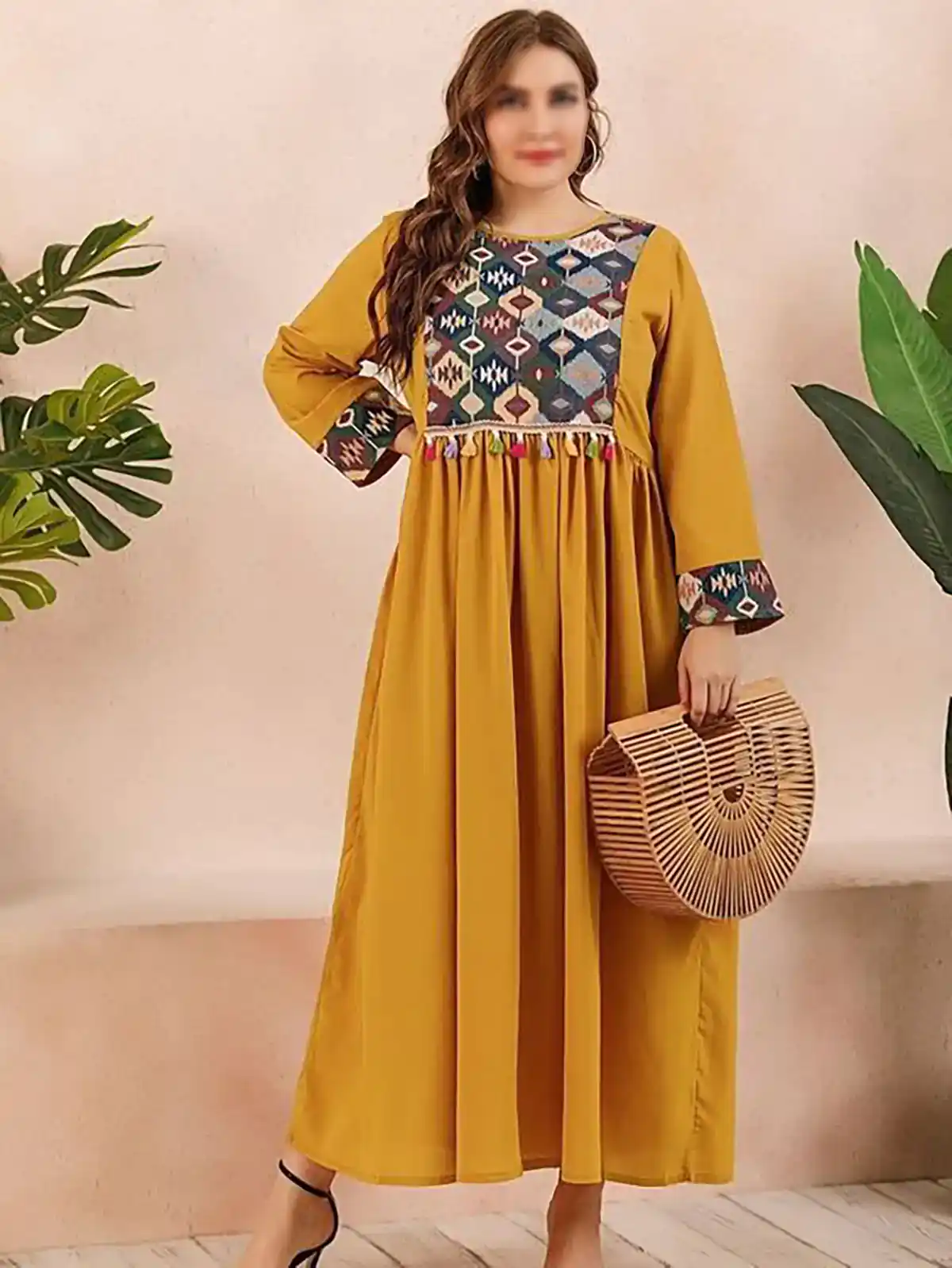 کفتان خردلی شیک زنانه