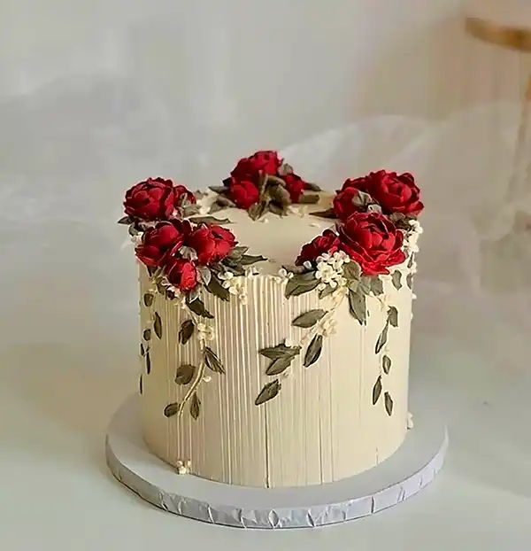 کیک مدل گلدان گل + جدید ترین کیک مدل گلدان گل سال