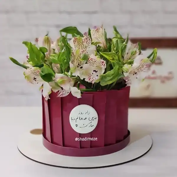 کیک مدل گلدان گل + جدید ترین کیک مدل گلدان گل سال