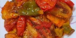 طرز تهیه خوراک گوجه بادمجان ساده با طعمی بی نظیر