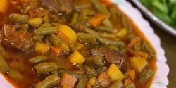 طرز تهیه خوراک لوبیا سبز یا راگو با گوشت و طعمی بی نظیر