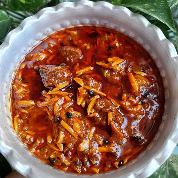فوت و فن خورش/خلال طرز تهیه خورش خلال برای ۱۰ نفر طرز تهیه خورش خلال کرمانشاه برای 4 نفر طرز تهیه خورش خلال برای 15 نفر طرز تهیه خورش خلال برای ۶ نفر طرز تهیه خورش خلال بادام زمینی طرز تهیه خورش خلال کرمانشاهی تصویری طرز تهیه خورش خلال بادام با مرغ