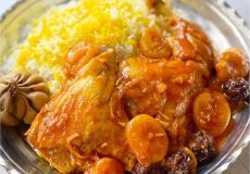 طرز تهیه خورش مرغ و قیسی
