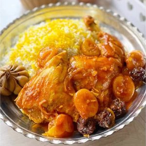 طرز تهیه خورش مرغ و قیسی