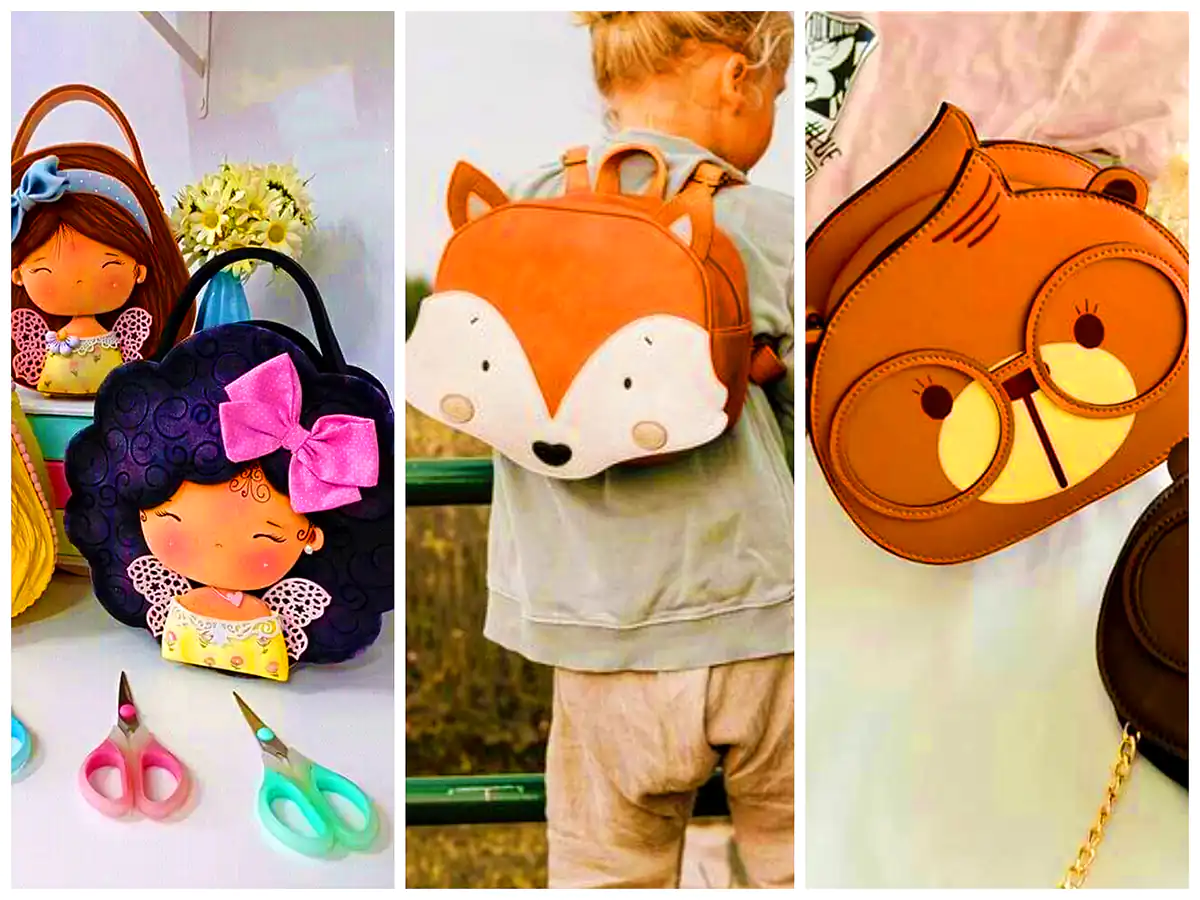 کیف چرم فانتزی بچگانه