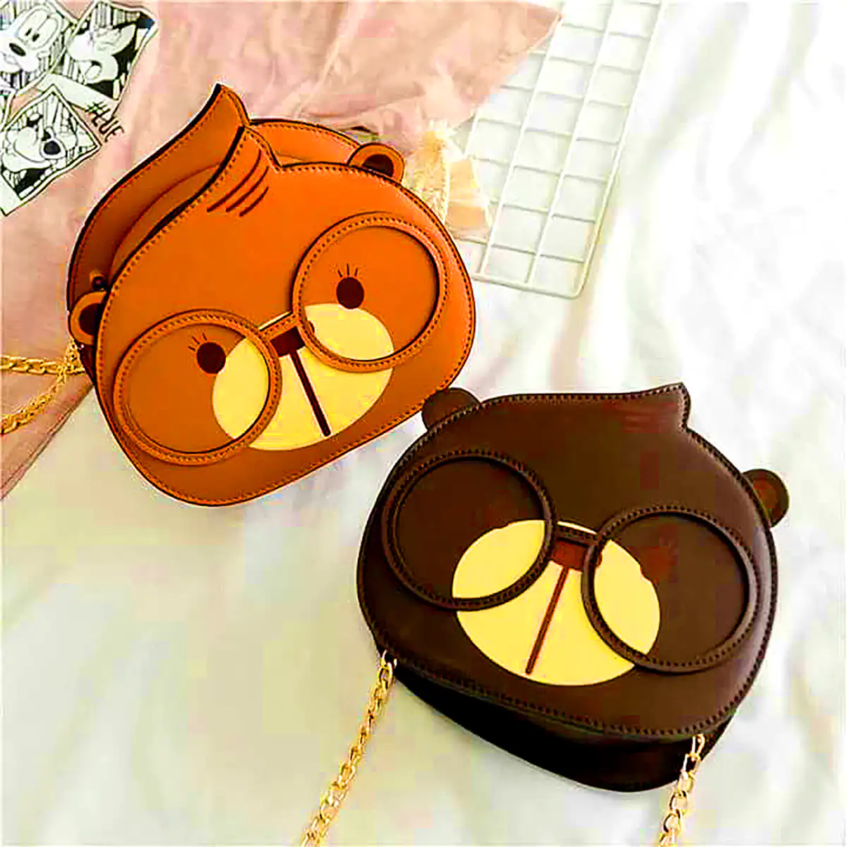 کیف چرم فانتزی بچگانه
