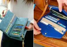 کیف پول چرم شیک زنانه