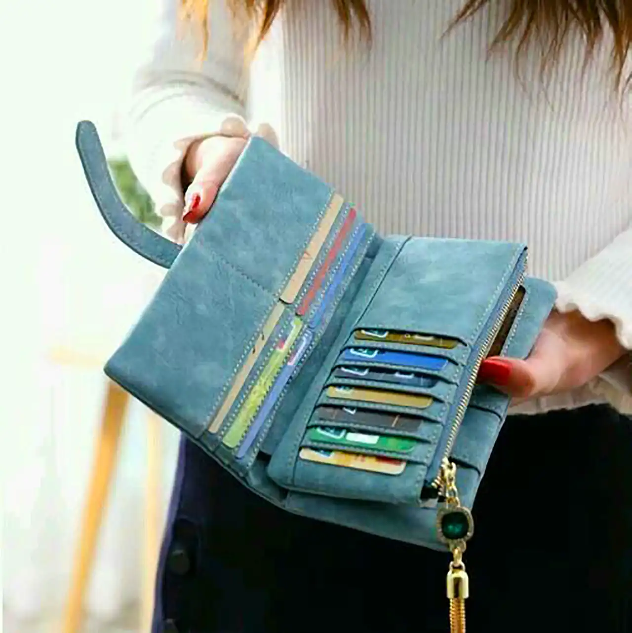 کیف پول چرم شیک زنانه