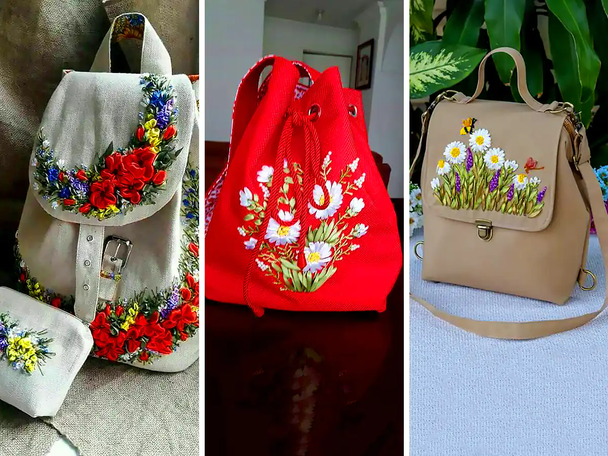 کیف روبان دوزی شیک