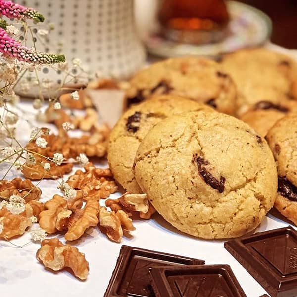 طرز تهیه کوکی گردویی شکلاتی, دستور پخت کوکی گردویی شکلاتی