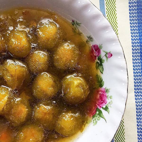 طرز تهیه کمپوت گوجه سبز