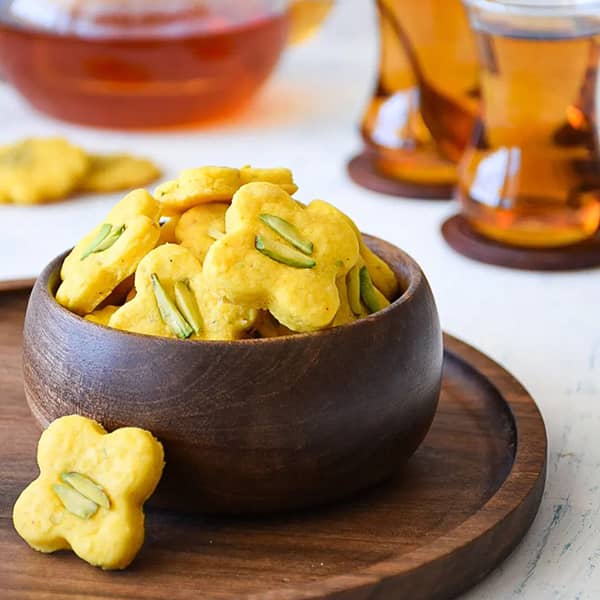 طرز تهیه کوکی زعفرانی , دستور پخت کوکی زعفرانی